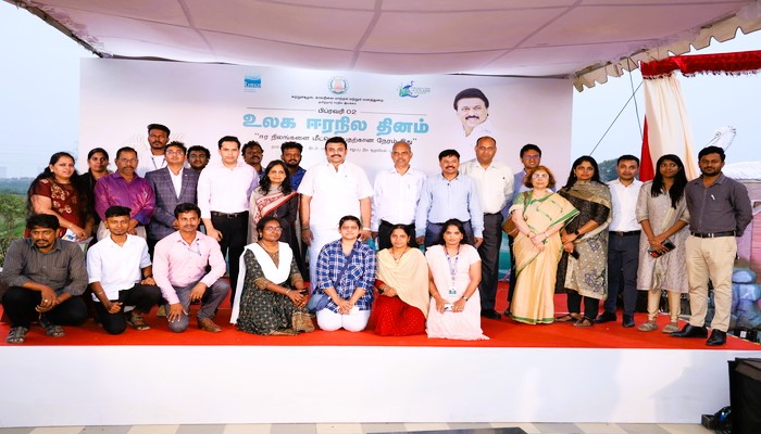 World wetlands day celebration-Tamil Nadu Wetlands Mission Team Members